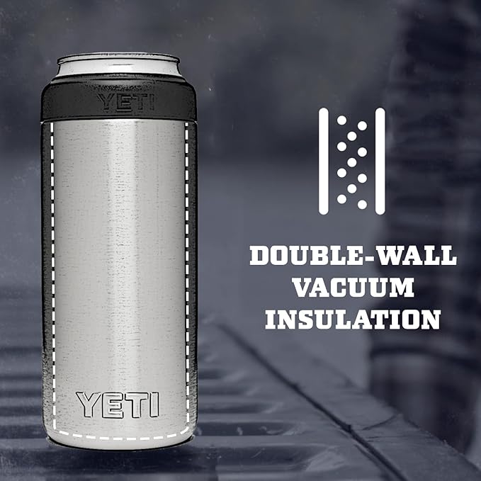 YETI Rambler 12 oz. Colster Slim Can Insulator for the Slim Hard Seltzer Cans, White