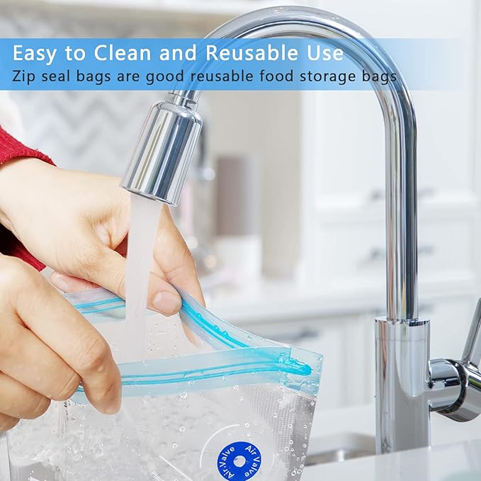 MOMODA Sous Vide Cooking Bags Bundle – 70 Reusable Vacuum Sealer Bags in 5 Sizes with Manual and Automatic Pumps, Plus Cooking Clips and Zipper Clips for Efficient Sous Vide Cooking and Food Storage