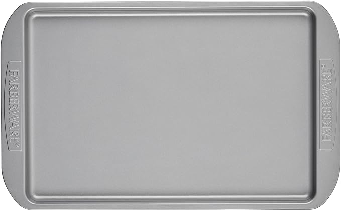 Farberware Nonstick Bakeware 3-Piece Cookie Pan Set, Gray
