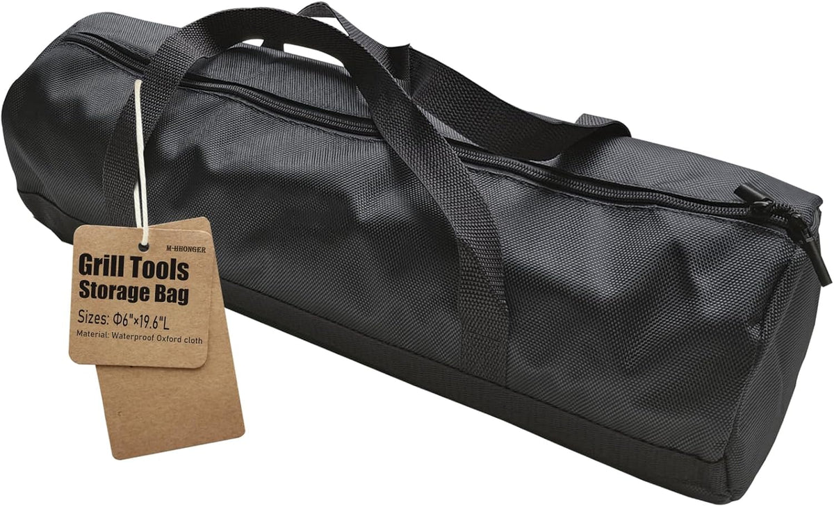 BBQ Accessories Storage Bag, Tool Bag for Barbecue Tools Storage, Grill Accessory Storage, Outdoor Camping Barbecue Carry Bag,Can Hold Grill Utensils Up to 18", BBQ Gifts for Men