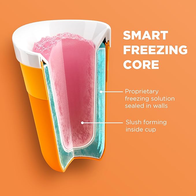 ZOKU Original Slush and Shake Maker, Compact Make and Serve Cup with Freezer Core Creates Single-Serving Smoothies, Slushies and Milkshakes in Minutes, BPA-free, Purple