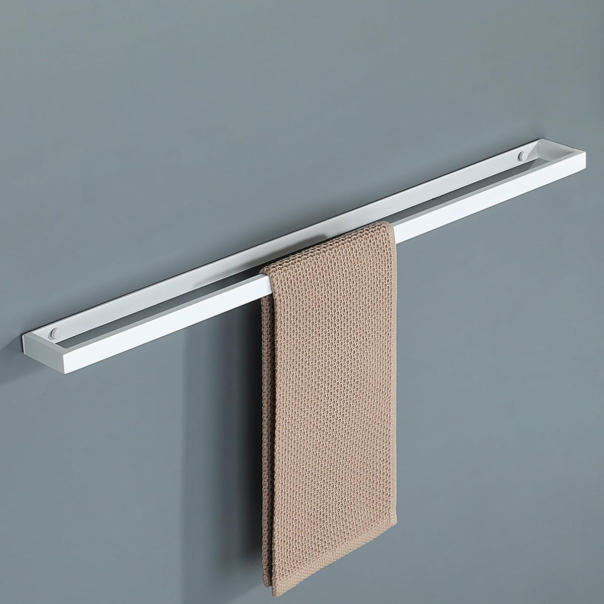Alise Bath Towel Bar,Towel Holder Towel Rack Towel Hanger for Bathroom Lavatory Wall Mount,28 Inch SUS304 Stainless Steel Towel Rail,White Finish,GJF070-W