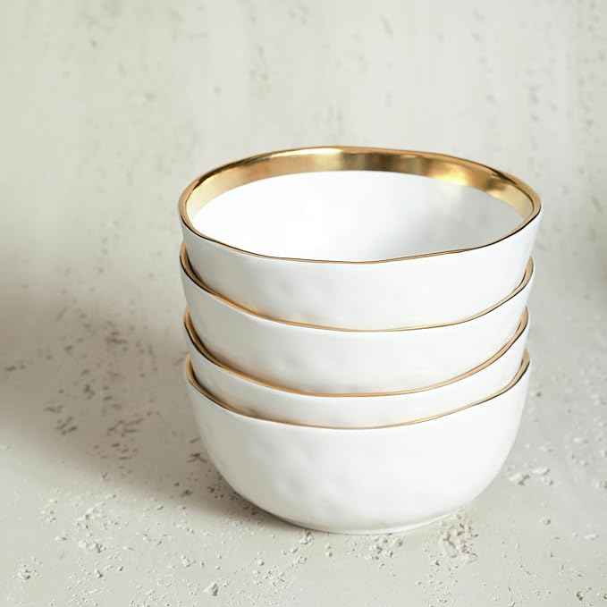 Stone Lain Florian Modern Porcelain Dish Set, 32-Piece Dishes for 8, White
