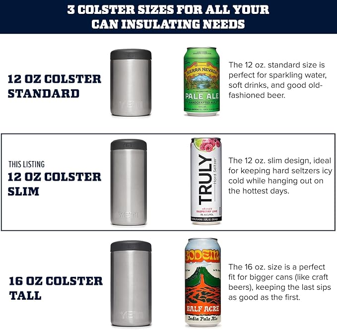 YETI Rambler 12 oz. Colster Slim Can Insulator for the Slim Hard Seltzer Cans, Harvest Red