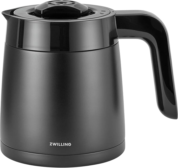 ZWILLING Enfinigy Drip Coffee Maker with Thermo Carafe 10 Cup, Awarded the SCA Golden Cup Standard, Black