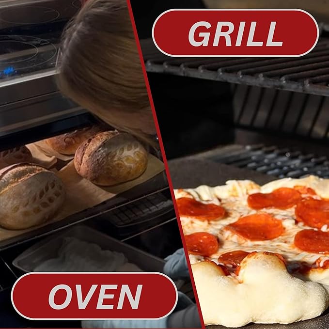 ThermiChef 14x20 Pizza Steel, 3/8" Thick, 30 lbs - Cooking Steel for Oven & Grill - Made in USA