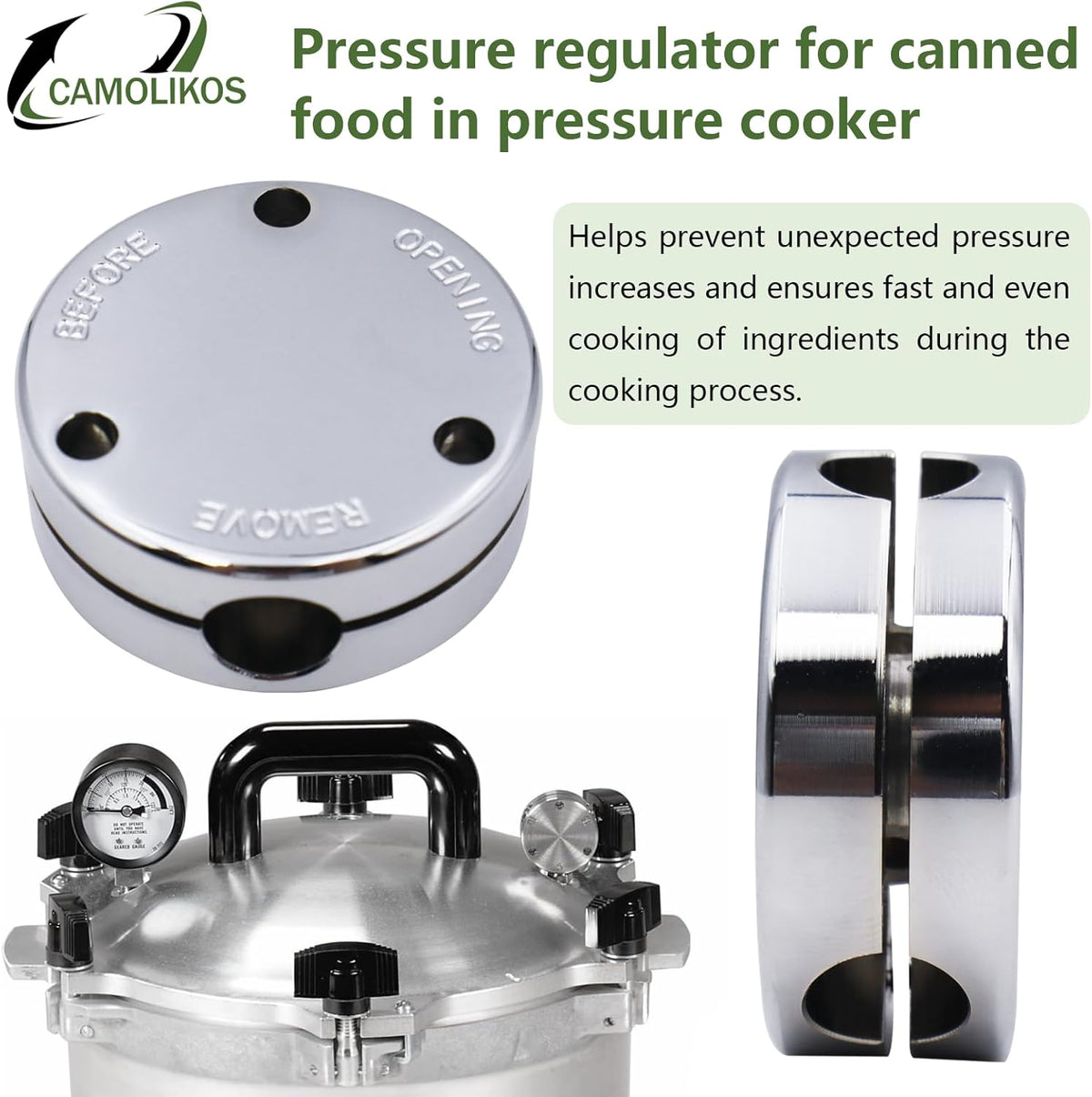 Pressure Regulator Weight Fits for All American Pressure Cooker Canner 10.5qt 15.5qt 21.5qt 25qt 30qt 41.5qt Part of the Automatic Pressure Control