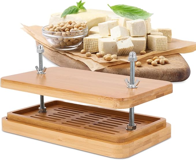 SEWACC Tofu Press Mold with 3-layer Drip Tray Home Tofu Maker Mold 26×15cm for Kitchen Cooking and Soybean Curd Pressing