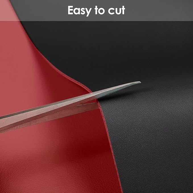 Table Protector Pad for Dining Room Table - Can Be Used On Both Sides Waterproof and Easy to Clean Good Flatness Used for Dining Table(Black+Wine Red 46x96)