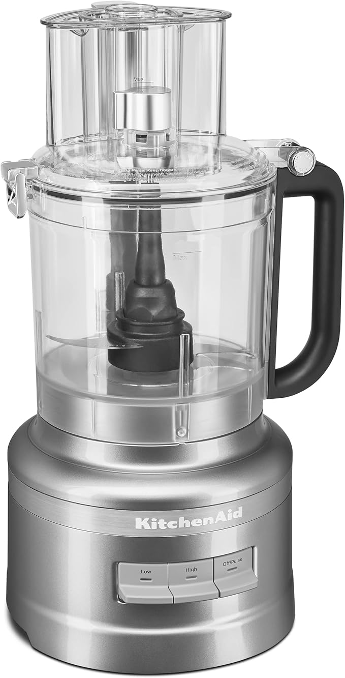 KitchenAid 13 Cup Food Processor, Contour Silver (Renewed)