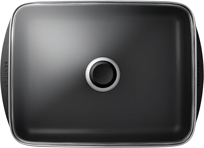 Scanpan Classic 5.25 QT (15.25 inch x 10.5 inch) Nonstick Roasting Pan – Compatible with Gas and Electric Stovetops, Metal Utensil Safe, Oven Safe to 500°F, Dishwasher Safe