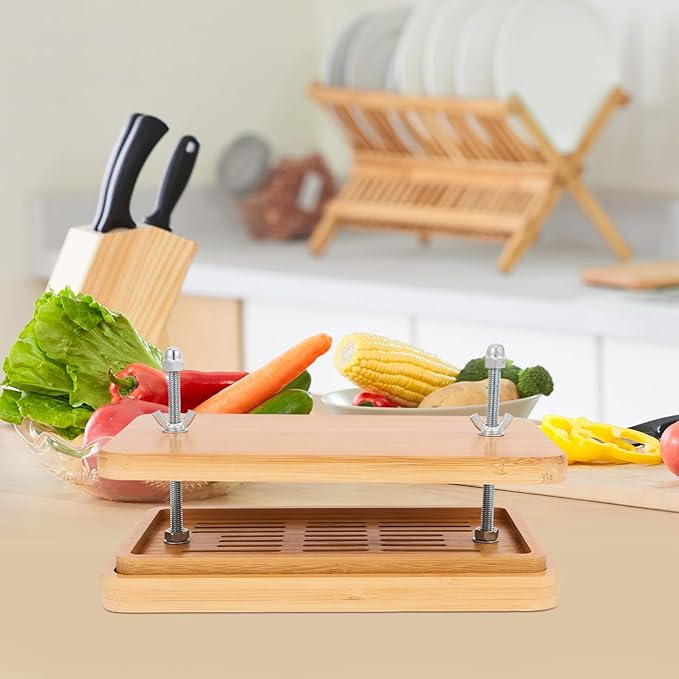 DOITOOL Tofu Press Mold Tofu Maker with 3-layer Drip Tray 26x15cm Kitchen Tool for Homemade Soybean Curd Food Strainer for Vegan Cooking