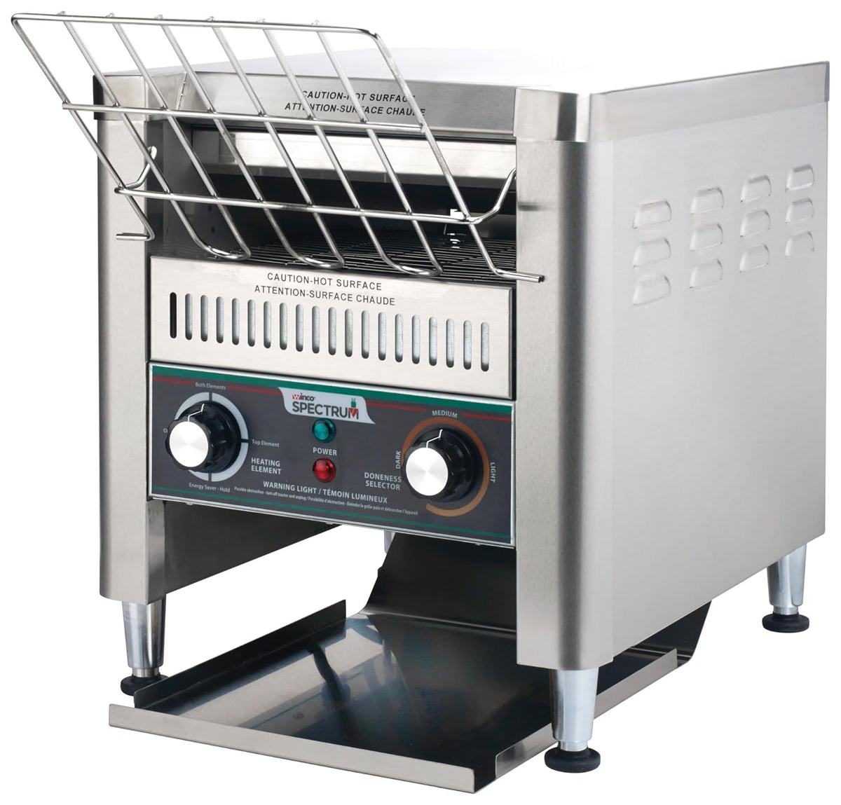 Winco ECT-300 Commercial Conveyor Toaster, 300 Slices/Hour