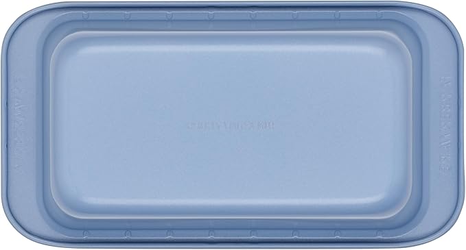 Farberware Easy Solutions Nonstick Bakeware Meatloaf/Loaf Baking Pan, 9 Inch x 5 Inch with Portion Marks - Blue
