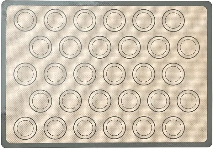 1 Piece Silicone Baking Mat Non Stick Heat Resistant Oven Liner Sheet for Cookie Macaron Bread Tool(Grey 42x29.5cm)
