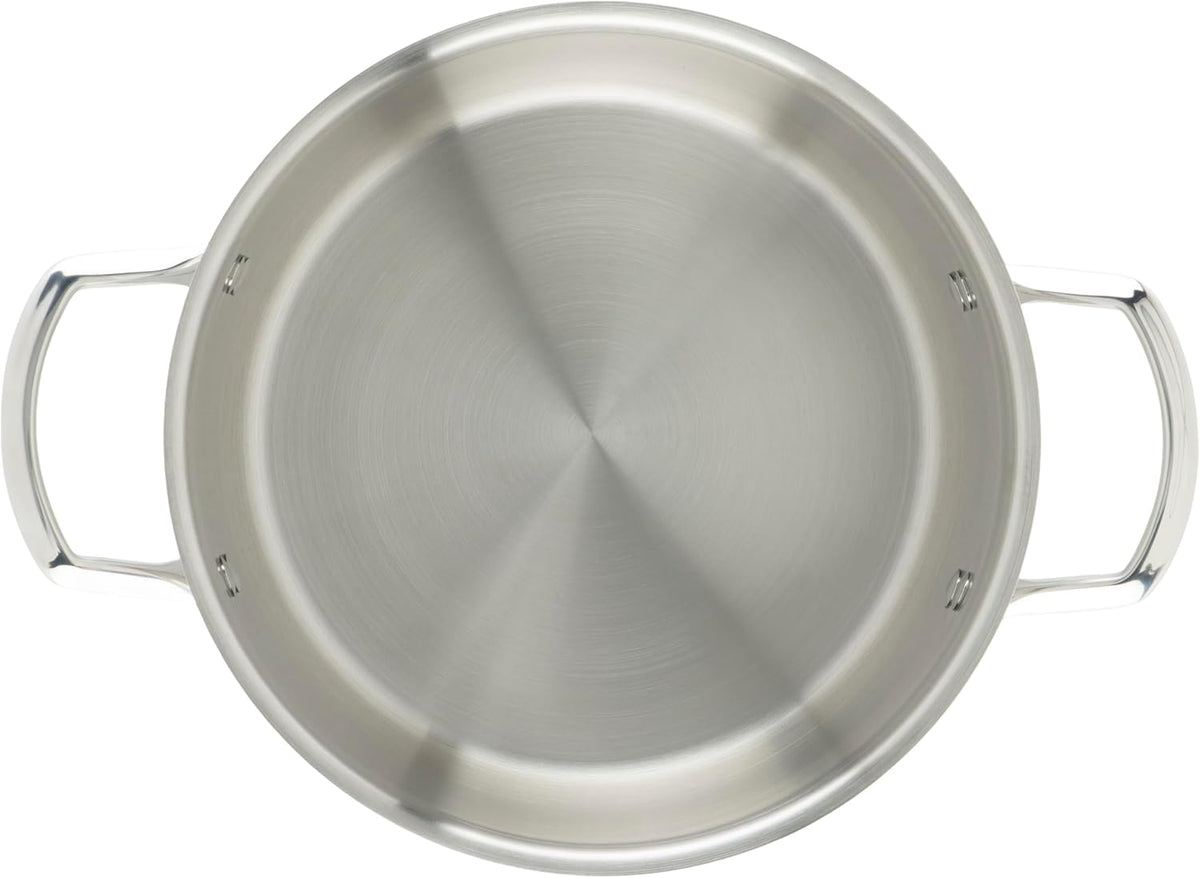 WINCO Tri-Ply Stock Pot, Silver
