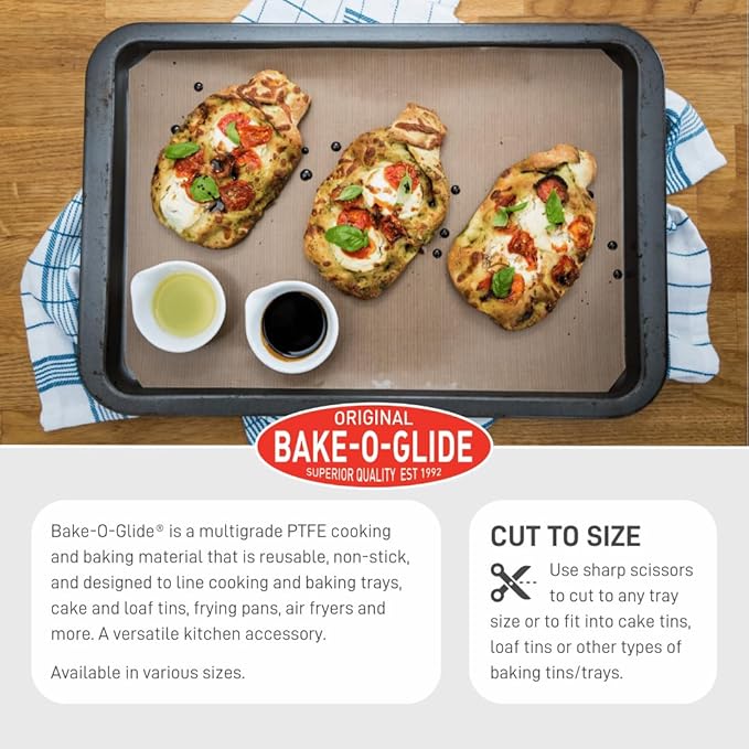 Bake-O-Glide STD0150 Non Stick Reusable Cooking/Baking Sheet, Brown, 400 x 330mm