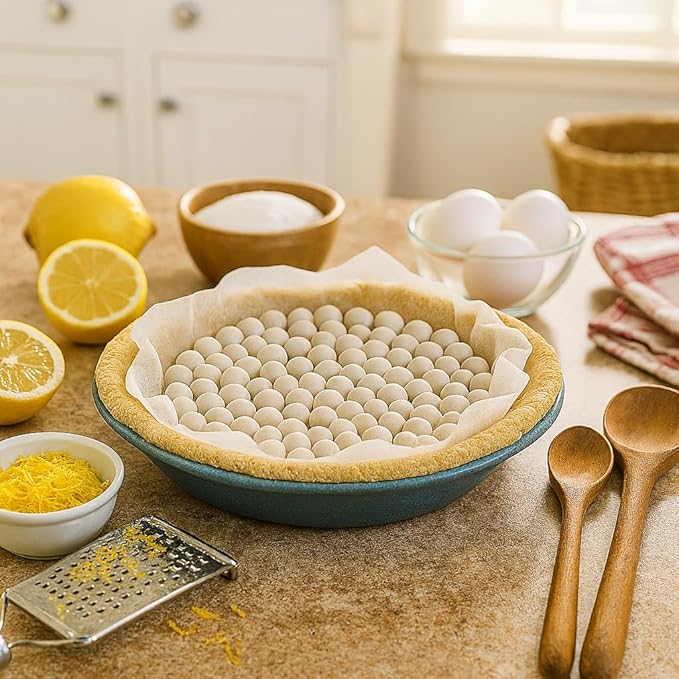 Mrs. Anderson's Baking Ceramic Pie Crust Weights, 270 Count, Natural Stoneware, For Blind Baking Pie Crusts And Tart Shells With Even Baking Results