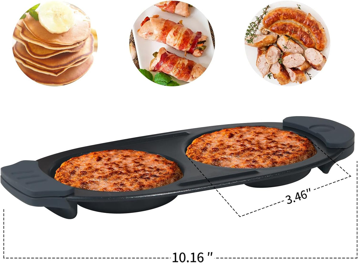 Quick-Heat Microwave Egg Cooker|Poacher|fryer,Multi-Use microwave egg maker for Breakfast Sandwiches,Dishwasher-Safe,Save Time,Portable for Home,Travel,Gifts(Orange)