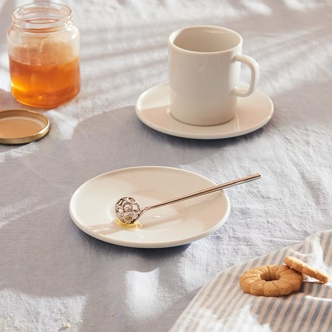 Alessi "acacia" Honey Dipper in 18/10 Stainless Steel Mirror Polished, Silver