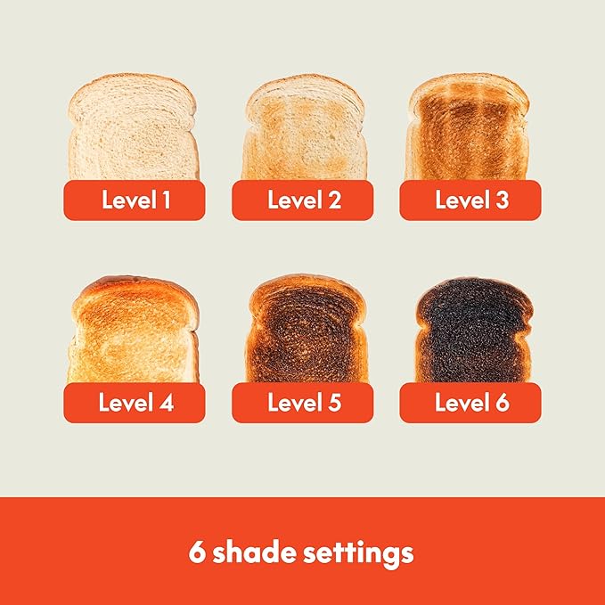 bella 2 Slice Toaster with Auto Shut Off - Extra Wide Slots & Removable Crumb Tray and Cancel, Defrost & Reheat Function - Toast Bread, Bagel & Waffle, Black