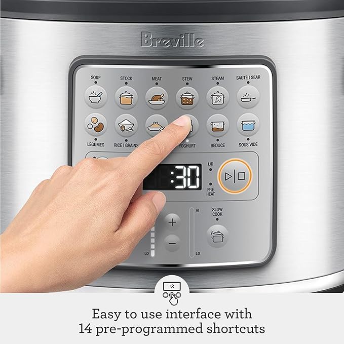 Breville Fast Slow Go Pressure Cooker BPR680BSS, Brushed Stainless Steel