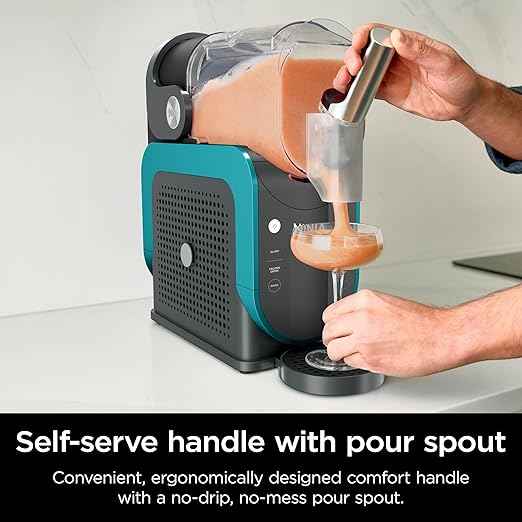 Ninja SLUSHi Professional Frozen Drink Maker with RapidChill Technology, 88 oz. Frozen Drink & Slushie Machine, 2 Preset Programs, Frozen Margaritas, and More, Premium Accents, Teal, FS299 (Renewed)