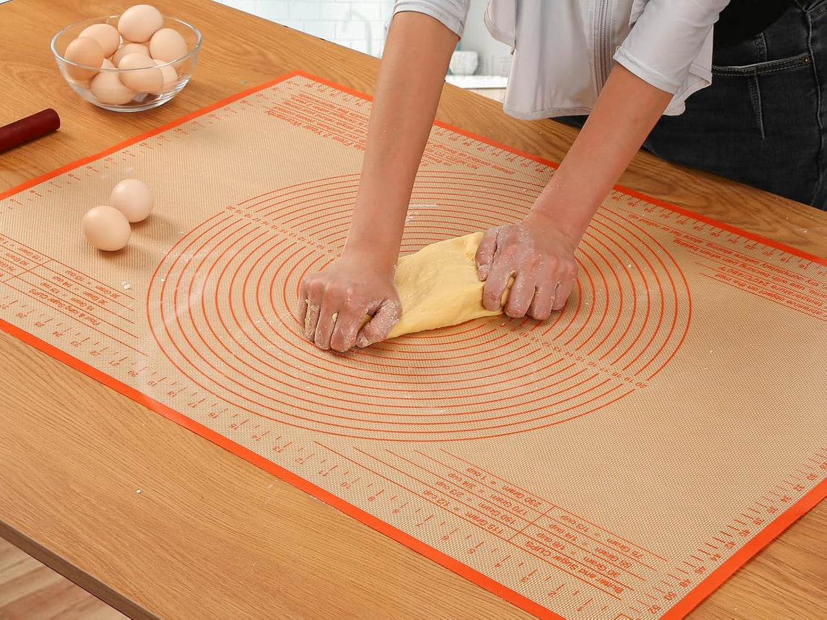 Silicone Pastry Mat 36x24 Inch - Nonstick Baking Mat Perfect for Dough, Pastry, Pie Crust, Fondant, Pasta/Pizza