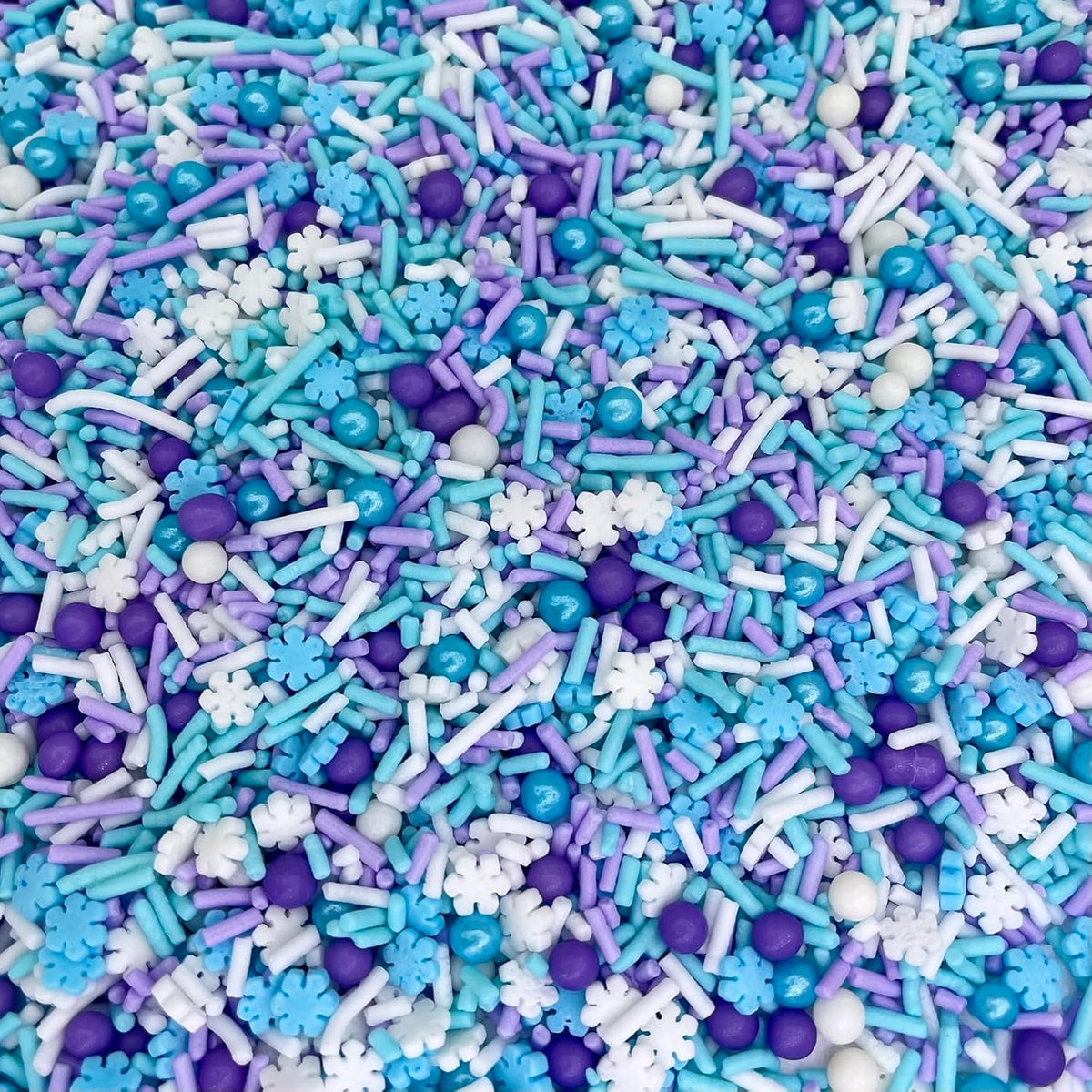 Sprinkles | Frozen in Sugar Sprinkle Mix | Blue Sprinkles | Confetti Sprinkles | Metallic Sprinkles | Snowflake Sprinkles | Cake Sprinkles (Pink purple blue)