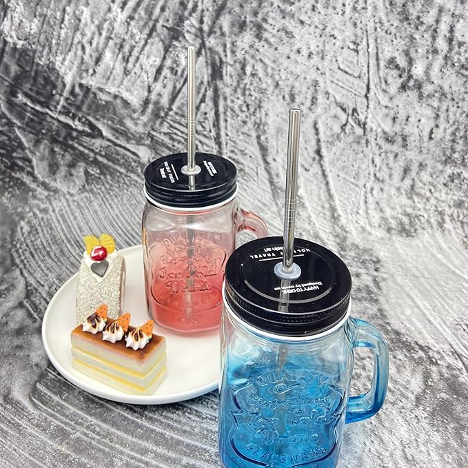 Metal Straws 100 Pack. 8.5" Reusable Stainless Steel Straight Straws in Bulk Order for Drinks.Drinking Straws Wholesale for 30 oz & 20 oz Tumblers Yeti Water Bottle(8.5" - Silver, 100pcs - Straight)