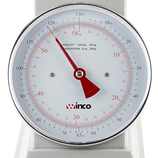 Winco 130-Pound/59.09kg Scale with 9-Inch Dial