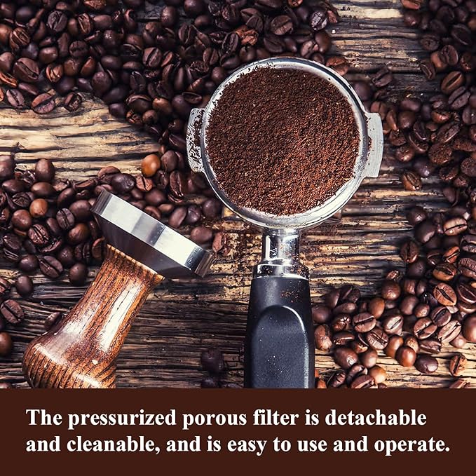 1 Pack 51mm Stainless Steel Coffee Filter Basket, Espresso Portafilter Machine Parts Compatible with CASABREWS, Gevi (1, One Cup)