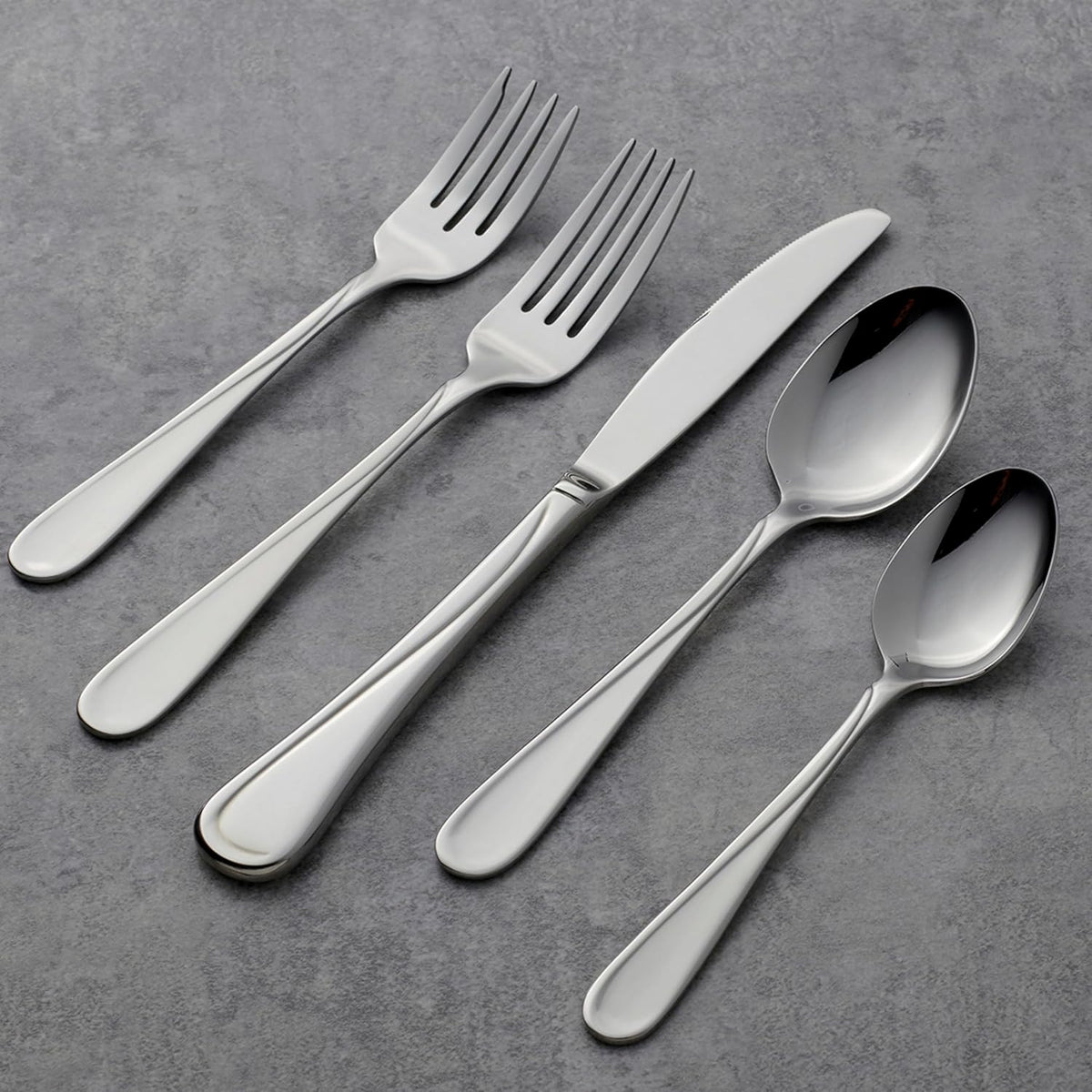 Oneida 2865045AL20 Flight 45 Piece Everyday Flatware Set, Service For 8