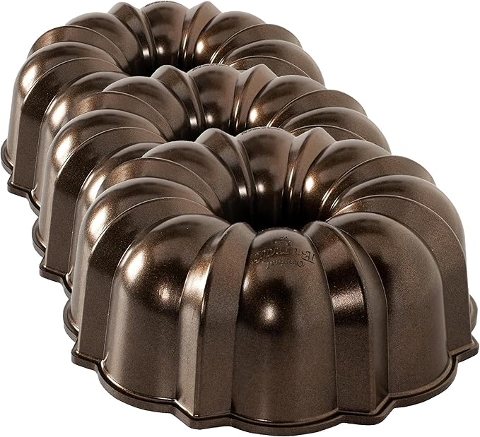 Nordic Ware Original Bundt, 12-Cup, Bronze (Pack of 3)