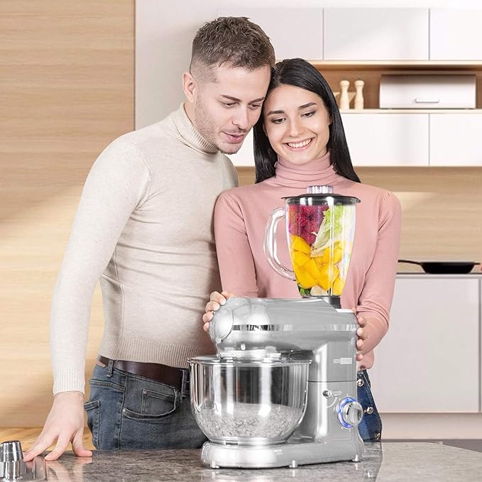 VIVOHOME 6 in 1 Multifunctional Stand Mixer with 3 in 1 Multifunctional Stand Mixer
