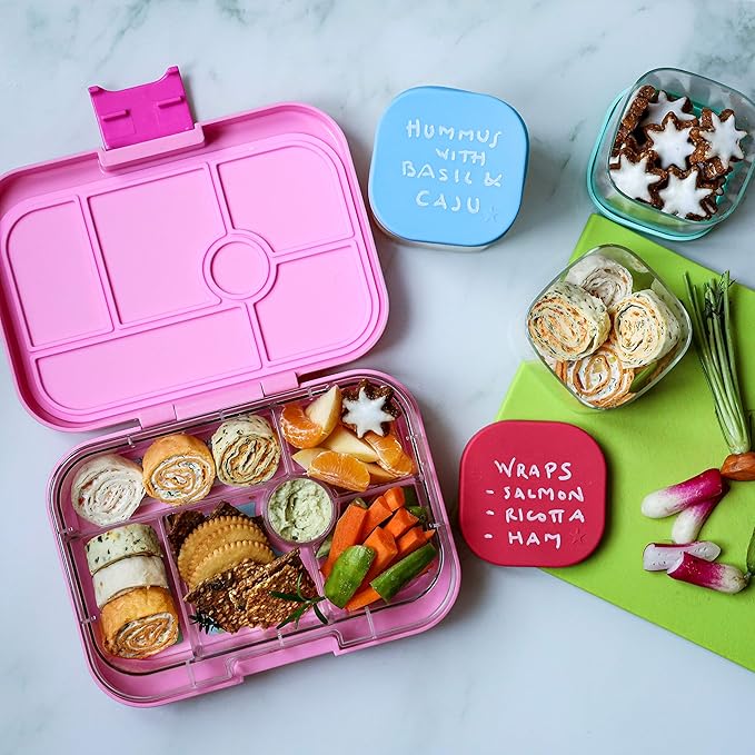 Yumbox Original Leakproof Bento Lunch Box Container for Kids (Power Pink Unicorn)