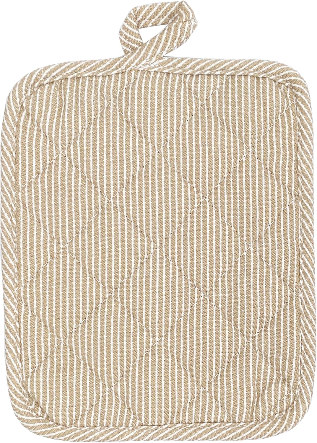 American Linen Pot Holders, Hot Pads, Table Pads for Kitchen and Dining Table, Non Slip Heat Resistant Hot Pot Holder (Beige, 4 Pack)