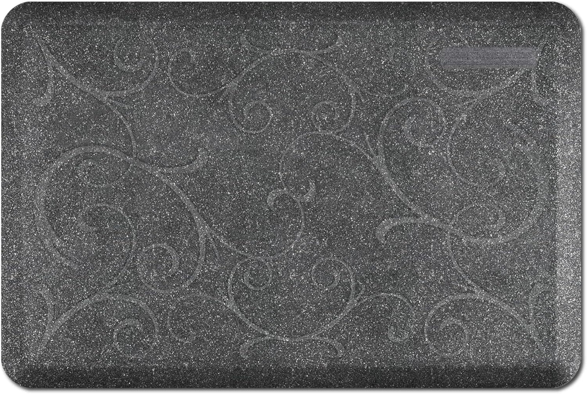 WellnessMats Bella Collection Anti-Fatigue Floor Mat, Polyurethane – Ergonomic Support Pad for Home, Kitchen, Garage, Office Standing Desk – Water Resistant - Made in USA