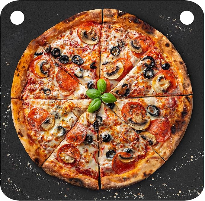Primica Pizza Steel for Oven & Grill 13.6" x 13.6" The Ultimate Crust Game Changer, Perfect for Oven Baked Pizza with higher Conductivity, Premium Baking Alternative to Pan and Stone