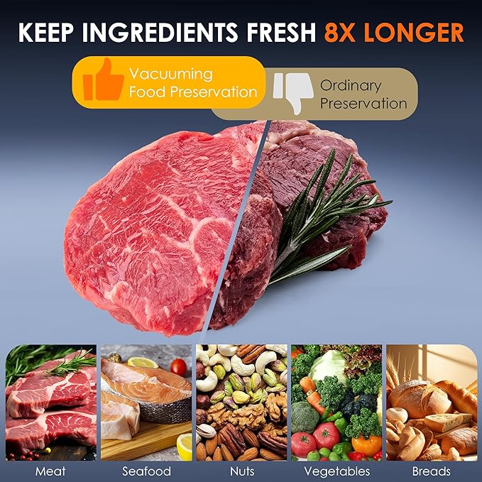 Vacuum Sealer Bags,Reusable Vacuum Sealer Bags,Can Withstand More Than 100 Washes,Medium Size (30 Bags)